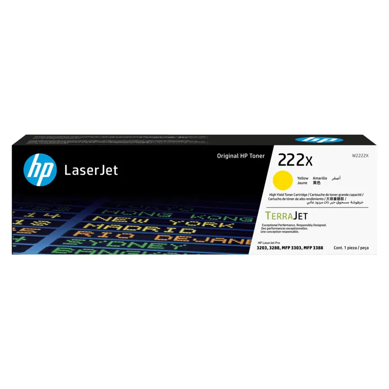 ตลับหมึกโทนเนอร์ HP W2222X สีเหลือง