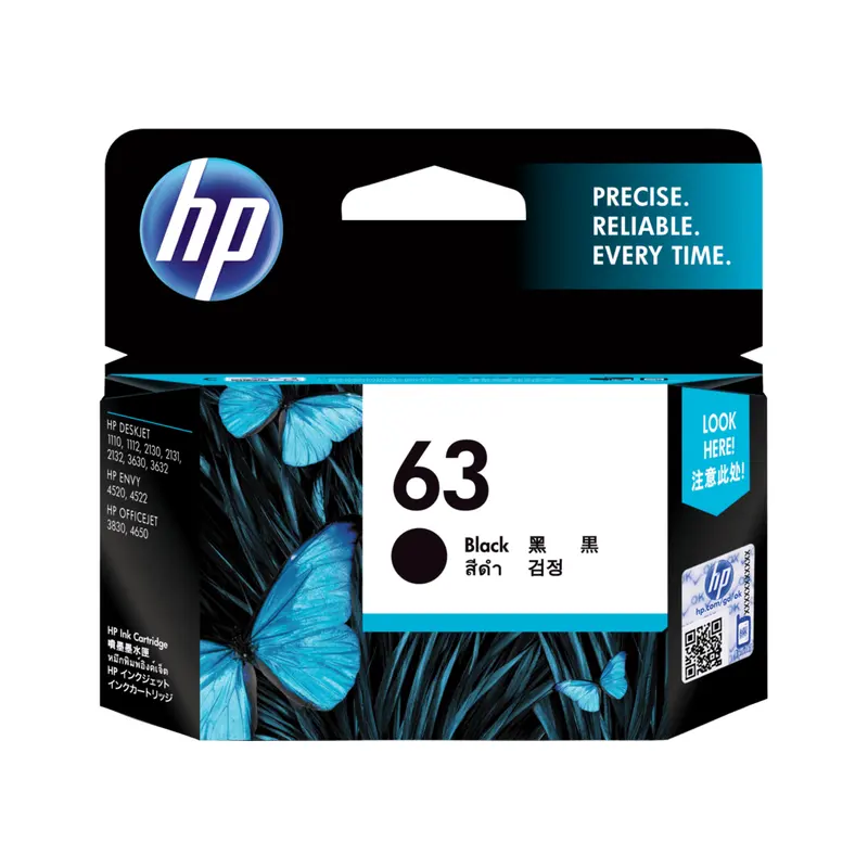 ตลับหมึกอิงค์เจ็ท HP F6U62AA สีดำ