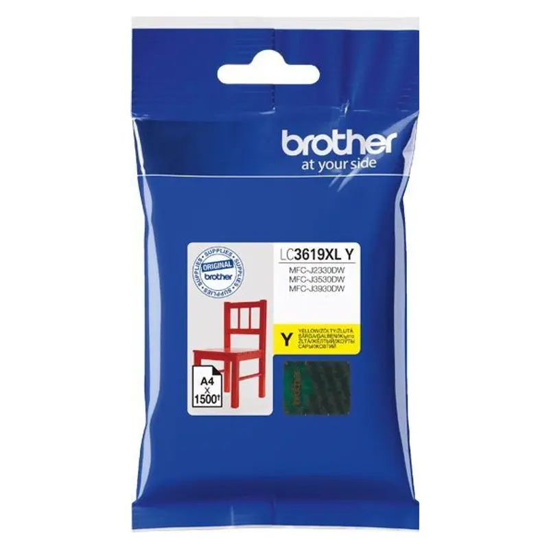 ตลับหมึกอิงค์เจ็ท Brother LC-3619XLY สีเหลือง