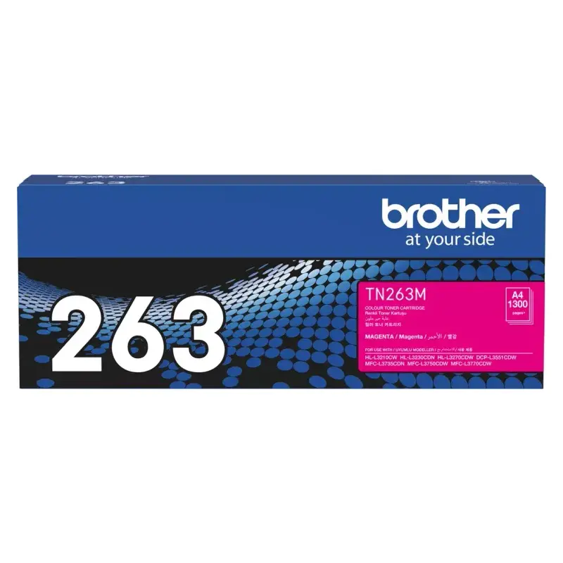 ตลับหมึกโทนเนอร์ Brother TN-263M สีชมพู
