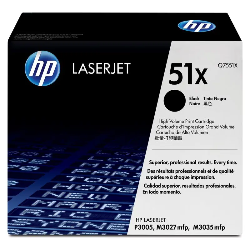 ตลับหมึกโทนเนอร์ HP Q7551X สีดำ