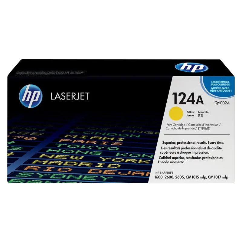 ตลับหมึกโทนเนอร์ HP Q6002A สีเหลือง