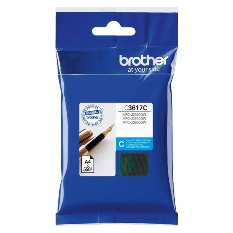 ตลับหมึกอิงค์เจ็ท Brother LC-3617C สีฟ้า