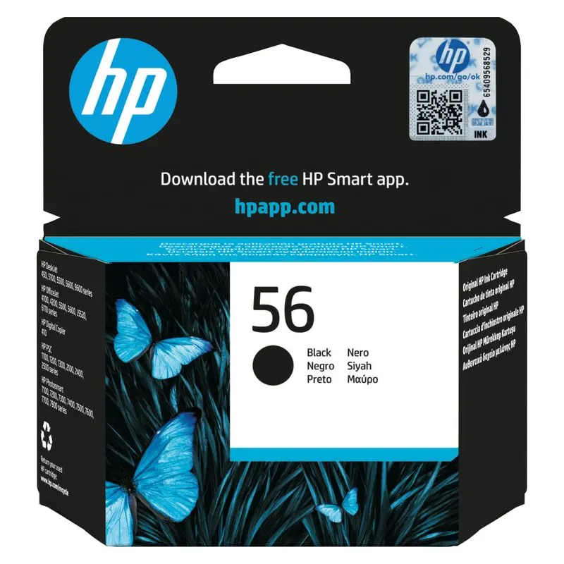 ตลับหมึกอิงค์เจ็ท HP C6656AA สีดำ