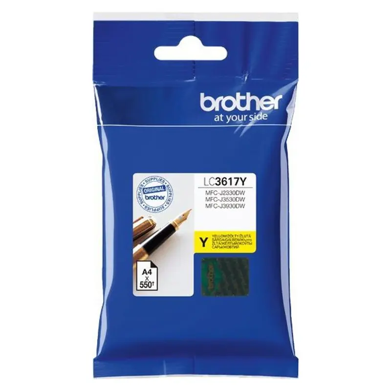 ตลับหมึกอิงค์เจ็ท Brother LC-3617Y สีเหลือง