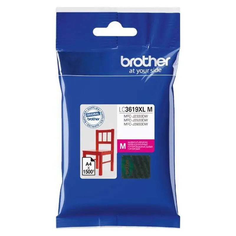 ตลับหมึกอิงค์เจ็ท Brother LC-3619XLM สีชมพู