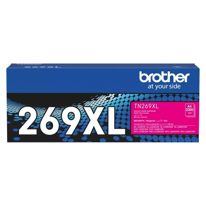 ตลับหมึกโทนเนอร์ Brother TN-269XLM สีชมพู