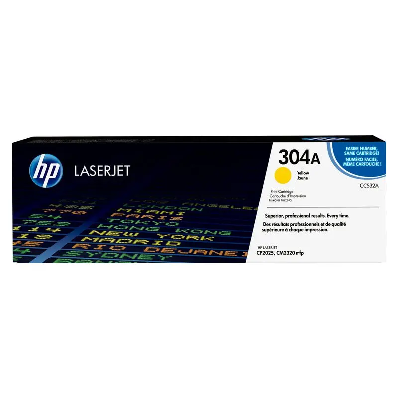 ตลับหมึกโทนเนอร์ HP CC532A สีเหลือง