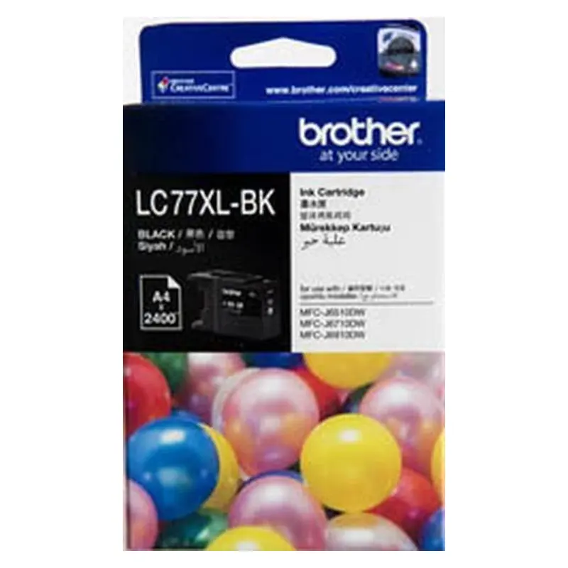 ตลับหมึกอิงค์เจ็ท Brother LC-77XLBK สีดำ